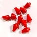 LEONARK Fencing Practice Sword Tips Foil/Epee Rubber Replacement Tips (for Practice Blades only) - Pack of 10 (10 Red Foil Tips)