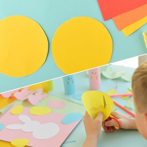 QUARKZMAN 200 STK. Kreisausschnitte Papier, 3 Zoll runde Ausschnitte 70gsm Kreis-Karton für DIY-Bastelarbeiten Klassenzimmer Pinnwanddekoration