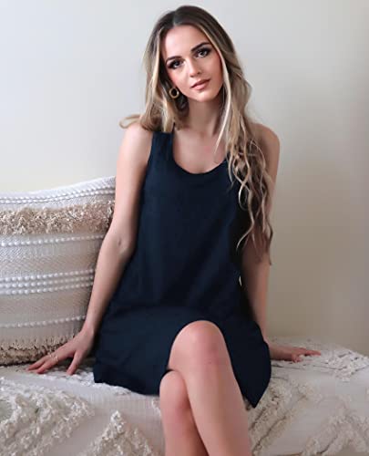 Image of Avidlove Sleepwear for Women Tank Nightgown Chemise Racerback Sleeveless Sleep Dress