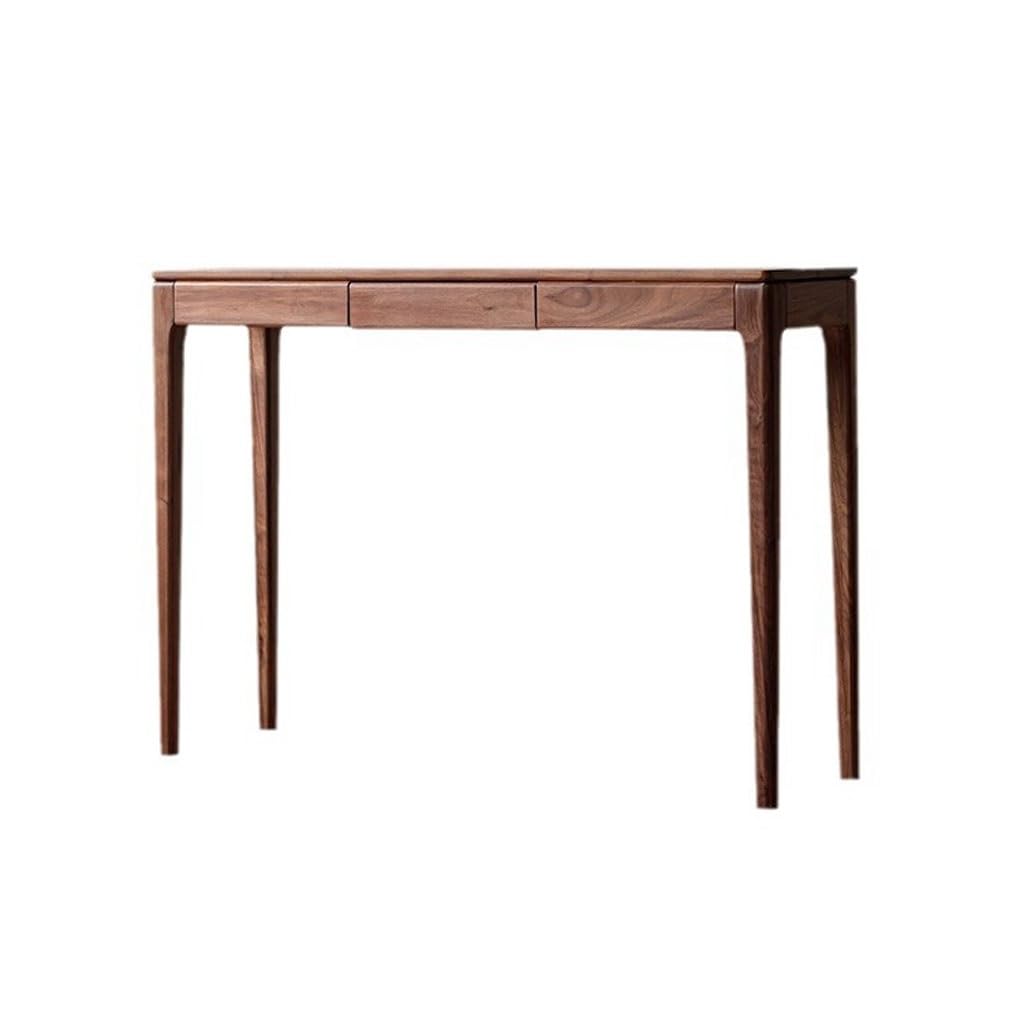 ENGENDER Console Tables Simple Black Walnut Solid Wood Console Table Foyer Entry