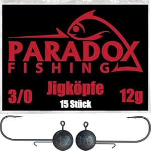 Paradox Fishing Jigköpfe Set 15x 12g 3/0