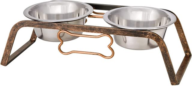 See full amazon price history chart for Royale Dog Black Label Collection Rustic Bone Diner for Dogs and Cats, Aged Copper Pet Dog or Cat Stainless Steel Double Diner Elevated Bowl Set (1600 ML X 2 Bowl) Royale Dog Black Label Collection Rustic Bone Diner for Dogs and Cats, Aged Copper Pet Dog or Cat Stainless Steel Double Diner Elevated Bowl Set (1600 ML X 2 Bowl) (B09DGLS63T) Amazon Price History, Amazon Price Tracker