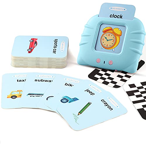 Melusen Baby Flash Cards Educational Toys for 2-5 Year Old Kids Preschool Learning Resource Electronic Interactive Game Gifts for 2-6 Year Old Boys Girls Toddler Learning Toy Ages 2 3 4 5 Year