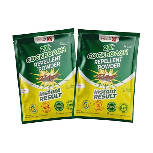 Cockroach Repellent Powder 20g | Herbal-Based Formula | Easy to Apply Pest Control Powder | For Kitchen, Bathroom & Home Use (1 BHK)