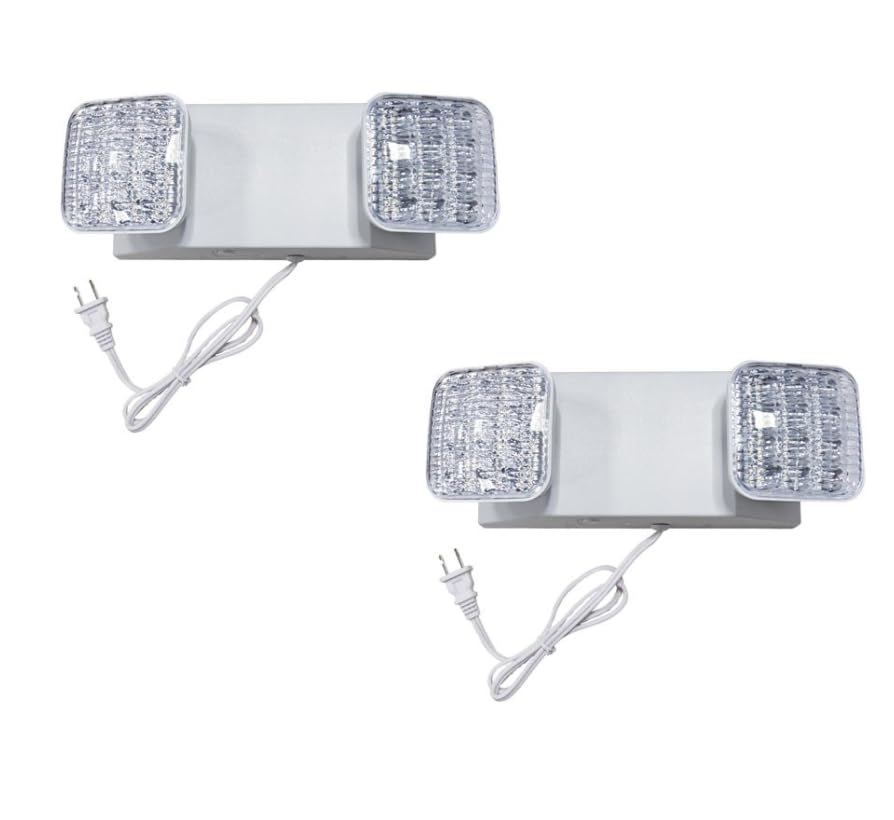 TANLUX LED Emergency Lights with Battery Backup (2 Pack)