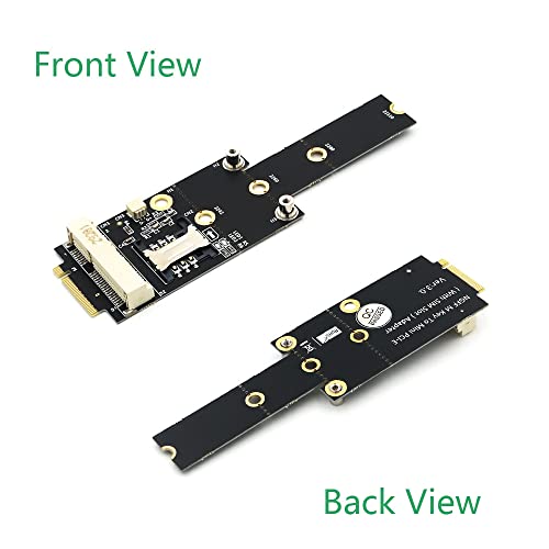 Adaptador Mini PCI-E a M.2 M Key tarjeta SIM ranura para módulo WiFi WWAN LTE 4