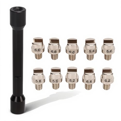 Image of Qinlorgo Portable Spoke Wrench Tool, Aluminum Iron Wear Motorcycle Spoke Wrench Set for Motorbike