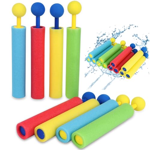 Pistola ad Acqua 8 Pezzi, Pistole ad Acqua, Pistole ad Acqua Schiuma, Pistola ad Acqua Acqua Schiuma Estate Pool Per il Spiaggia All'aperto