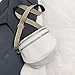 RSHuiOUXX Fashionable Wide Strap Shoulder Bag Simple Casual Crossbody Bag Solid Color Commuting Chest Bag for Travel Work