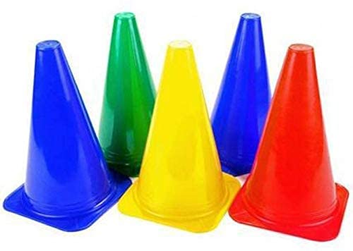 AADIX 6 Pcs Marker Cones 6 INCH for Soccer Cricket Track and Field Sports,Elementary Marker Cones,Training Space Marker Equipment,Agility Training Cone,Cones for Sports,Football Cones,Cones & Marker