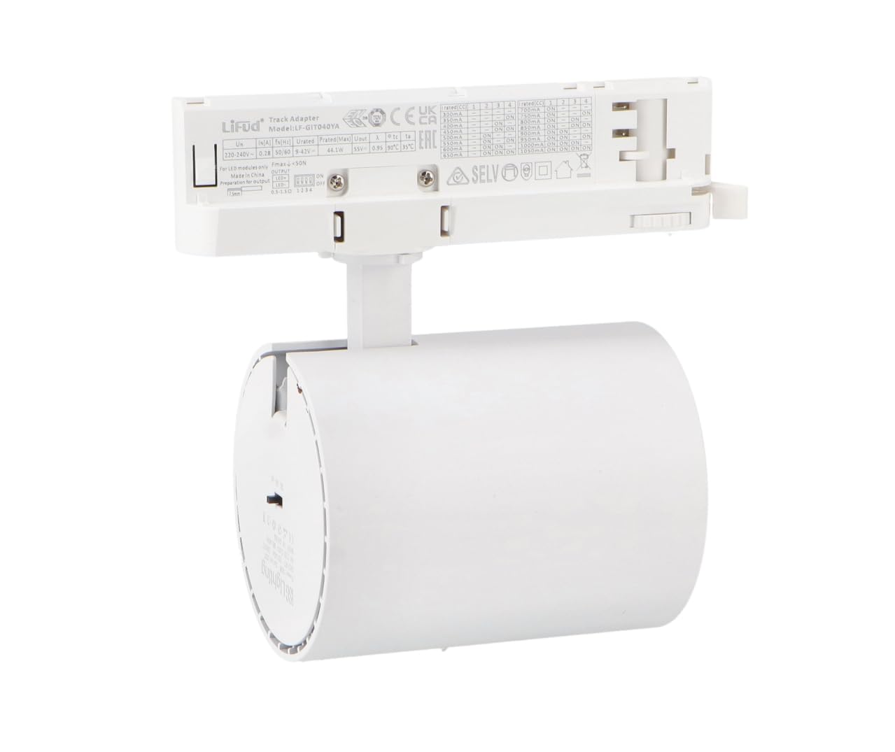 ONSSI® Foco LED 30W Para Carril Trifásico de 4 Hilos COB Led,(CCT Cambio en Blanco Frío-Neutro-Cálido) Focos Led de Techo para Comercial No Flicker (Blanco, 30W)