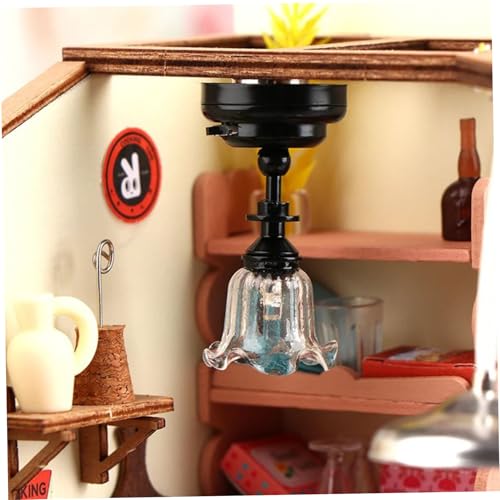Éclairage maison poupée LED 1:12 plafonnier suspendu mini - 4