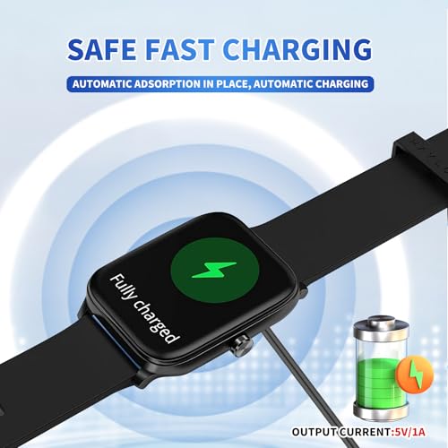 Image of Smart Watch Charger Cable, Magnetic SmartWatch Accessories Charger Cable 2 Pin Cord, Charger Contact pin spacing 7.62 mm for Smart Watch, Fitness Tracker