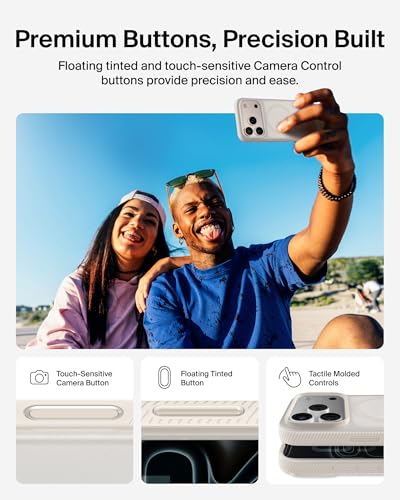 Image of Belkin iPhone 17 Pro Case | Magsafe, Slim, Anti-Yellowing, Anti-Scratch, 4M Drop Protection | 2 Years Warranty | Grip - Sand
