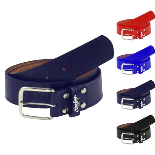 Image of Rawlings | PRO LEATHER Baseball Belt | Adult Sizes | Multiple Colors