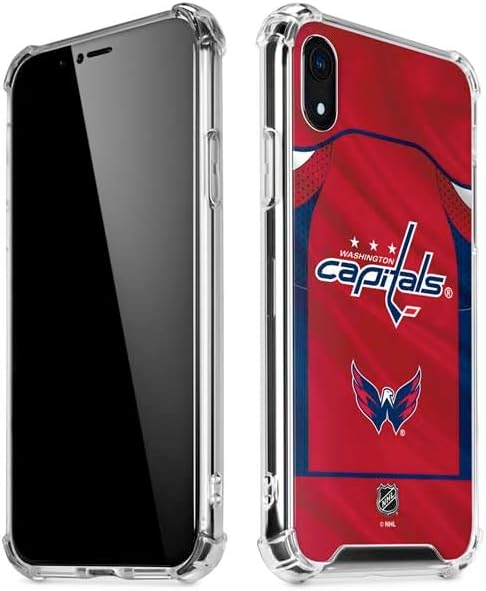 Skinit Clear Phone Case Compatible with iPhone XR - Officially Licensed NHL Washington Capitals Home Jersey Design