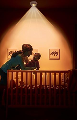 Miniatura 5 de Cozy Glow Luz nocturna ámbar, inalámbrica, alimentada por batería, con sensor de movimiento, luz nocturna apta para dormir en cualquier lugar, 30