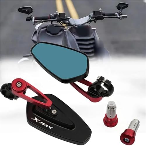 Espejos retrovisores de motocicleta sin vibración y puños para X-MAX 250 300