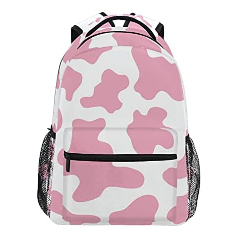 Bookbags Laptop Backpack for High School Adult Men Pink Cow Print Camoflage Travel College Teens Student Casual Daypack, Color1 Cover