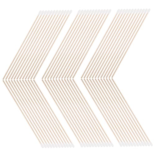 Mikinona Dust- Cotton Swabs 100 Count Long Soft Tips Safe for Face Body Pointed Cotton Buds