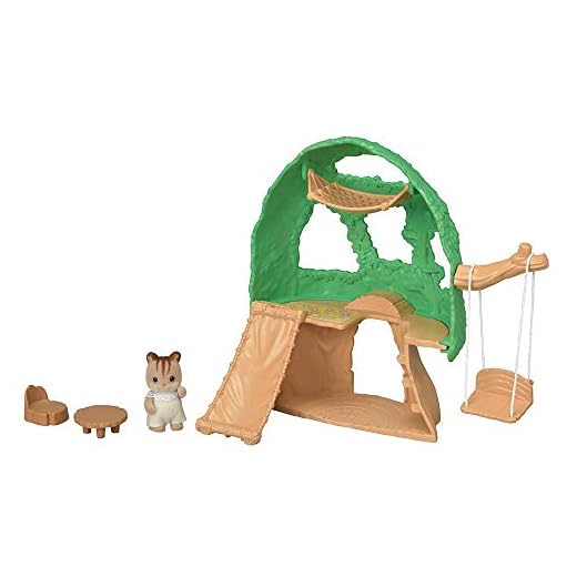 SYLVANIAN FAMILIES 5318 La Cabane et Bebe Ecurueil Roux