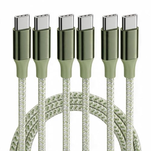 Image of KYEHD USB C Cable,3 Pack 10FT 60W Fast Charging USB C to USB C Cable, Durable Type C Charger Cable for iPhone 17 /16 /15 /iPad MacBook CarPlay and More
