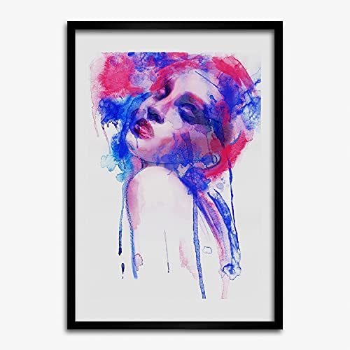 Tableau moderne Tulup 50x70 cm avec cadre en bois et impression affiche abstraite premium
