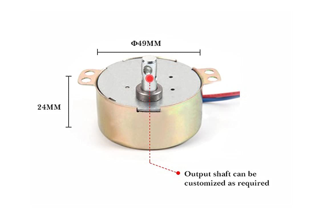 Auto Swing Synchronous Motor for Symphony, kenstar and Other Plastic Coolers, 5-6 RPM Motor, 220V-240V, Stainless Steel 3