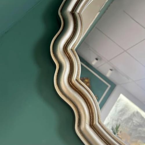 Miroir mural rond ondulé de 65 cm idéal pour sublimer une entrée moderne