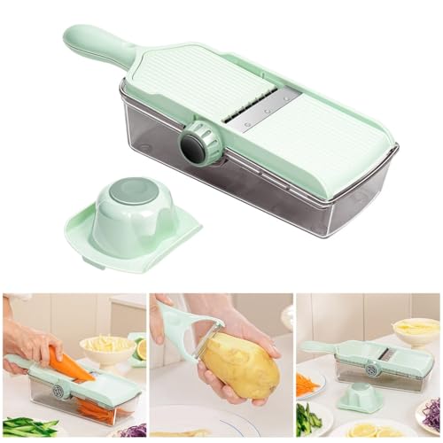 Mandolina manual para cortar y rallar verduras miniatura 2