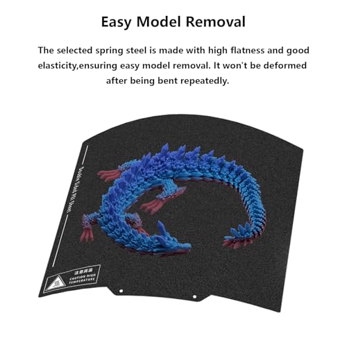 Upgraded Kobra 2 PEI Build Plate, 3D Printer Double Sided Black Textured PEI Platform for Anycubic Kobra 2 Neo/Kobra 2 Pro/Kobra Neo/Kobra/Kobra Go 230x230mm