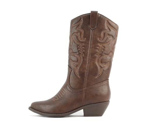 Image of Soda Women's Rodeo Western Pointed Toe Cowboy Boots