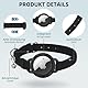 Airtag Katzenhalsband Samt, Integriertes Apple Air Tag Katzen Halsbänder, GPS, mit Airtag Halterung & Glocke Leichtes Tracker, Mädchen/Jungen [Schwarz,S]