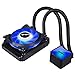 upHere Liquid 120, dissipatore ad Acqua ad Alta Performance per CPU con ventole silenziose da 120 mm, Radiatore di 120 x120 mm,LED Blu (AM4 Compatibile),CC1202