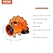 VEVOR 10 Inch Utility Blower Fan, 2 Speed 1948 CFM Heavy Duty Cylinder Axial Exhaust Fan with 33ft Duct Hose, Industrial Portable Ventilator for basements, warehouse, Workshop, or Confined Space