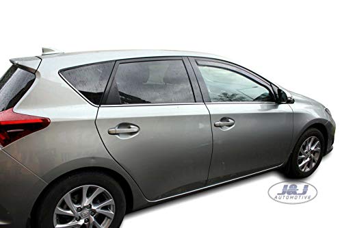 Déflecteurs de vent aérodynamiques teintés pour Toyota Auris 2 - 2