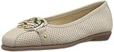 Aerosoles Women's High Bet Ballet Flat, Bone Nubuck, 9.5 M US