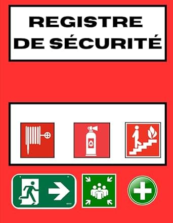 Registre De Sécurité Incendie ERP Exacompta - Format 24x32 Cm, 32 Pages - Conforme à La Réglementation