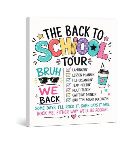 Cuadro Bruh We Back: decora tu clase de secundaria y alegra el regreso a clases de tus alumnos