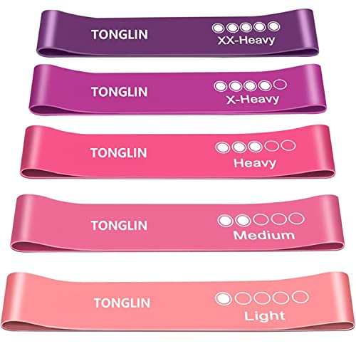 Resistance Loop Exercise Bands - Exercise Band,Resistance Loop Exercise Fitness Workout Bands,5 Livelli di Resistenza,Exercise Resistance Bands for Home Fitness,Yoga,Stretching and Strength Training