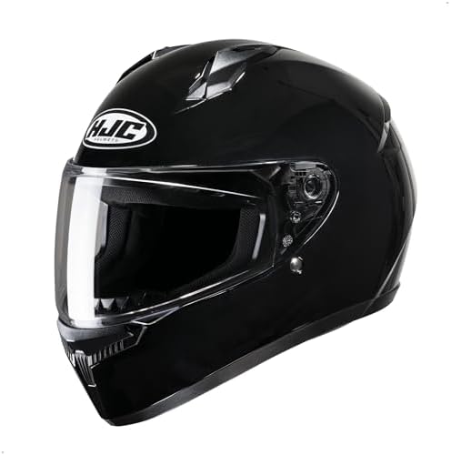 HJC C10 Solid Full Face Motorcycle Helmet (Black, X-Large)