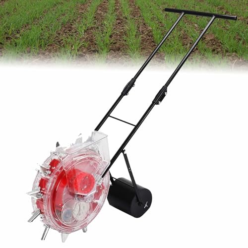 Sembradora de jardín, jardinera manual de verduras, eficiente de 5 a 12 agujeros, máquina de siembra manual para una fácil siembra en el patio trasero