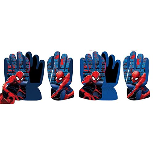 SETINO Skihandschuhe Handschuhe Winterhanschuhe Spiderman 3-4 Jahre Winter, Blau Cover