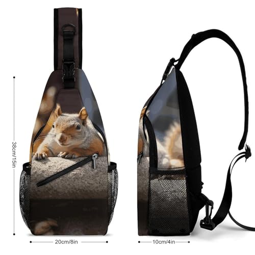 Bolso Tipo Sling Crossbody Casual para Senderismo 38x20cm miniatura 2