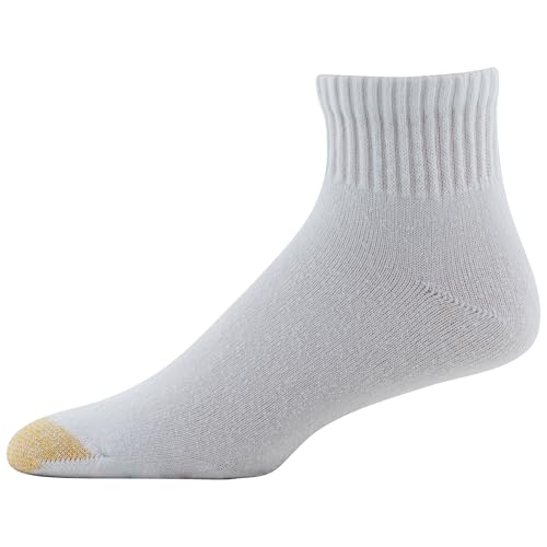 Gold Toe Men's Cotton Quarter Athletic Sock Six-Pack (13-15 / Shoe: 12-16, WHITE) - Thumbnail 3