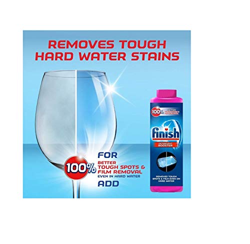 Finish Hard Water Dishwasher Booster, 5X Power, Lemon Sparkle, 14 Oz By Finish (2) #TOP1