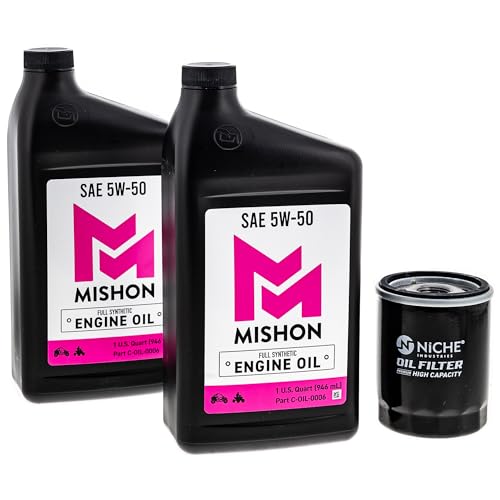 MISHON Engine Oil Change Kit for Polaris Ranger 800 700 RZR 570 XP Trail Sportsman 600 Trail Full-Synthetic