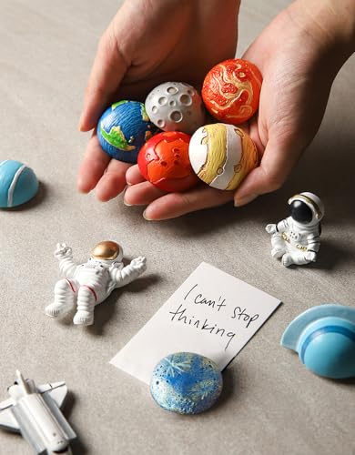 Imanes decorativos rectangular 13 piezas astronautas miniatura 2