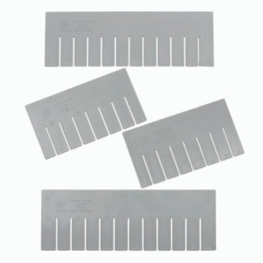 Quantum Short Dividers For Dividable Grid Clearview Containers - 9-3/4"Lx5-1/2"H by QUANTUM STORAGE SYSTEMS – 10"L x 6"W x 5.5"H, Plastic, Gray, Model DS92060