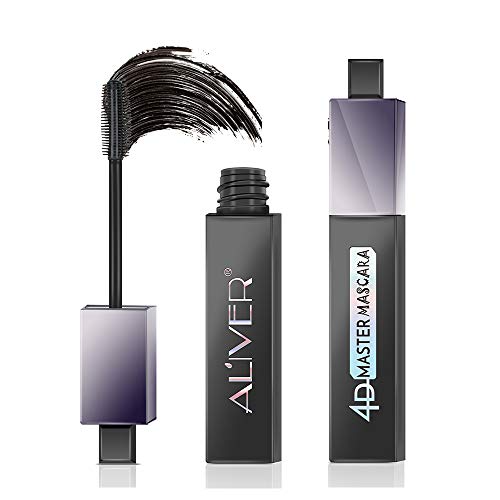 4D Silk Fiber Lash Mascara Mascara, Waterproof, Long Lasting with 180 Degree Flexible Brush, Thick and Length Mascara